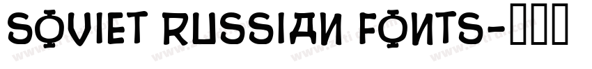 Soviet Russian Fonts字体转换